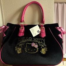 Hello Kitty Velour Tote Bag Large Capacity New 37x28x14.5cm