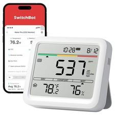 SwitchBot CO2 Detector, Air Quality Monitor Indoor, CO2 Monitor for CO2/TEMP/...
