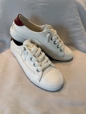 Blowfish Malibu White Lace Up Low Top Women's Sneakers Man Made Upper