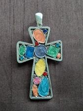 Cross Pendant w/Rhinestones & Magnetic Bale/*PLEASE READ FULL DESCRIPTION!