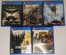 PS4 Game Lot (5) Star Wars Battlefront COD Advanced Warfare Batman Arkham Knight