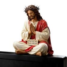 Jesus Figurines Religious Art Collectible Sculpture Jesus Resin Desk