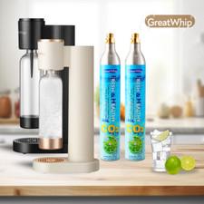 Soda CO2 Sparkling Water Maker Machine + 2pcs CO2 60L Cylinders for SodaStream