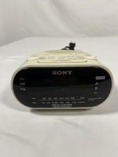 Sony Dream Machine AM/FM Dual Alarm White Clock Radio Model ICF-C318 