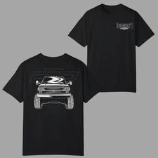 Chevrolet Silverado Truck T Shirt, Bold Front View Pickup Graphic 2 Sides, Class