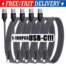 Lot USB-A to  Type-C Fast Charging Data SYNC Charger Cable Cord 3/6FT LONG