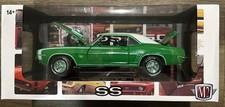 M2 Machines Chase 1/24 1969 Chevrolet Camaro SS 350 1/750 pcs GREEN CHROME MIB