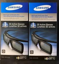 NEW SEALED LOT OF 2 -Samsung SSG-3050GB 3D Active Glasses Smart TV Black  2011