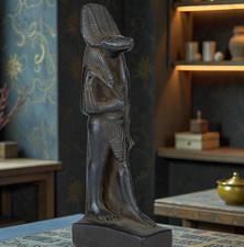 A RARE EGYPTIAN ANTIQUITIES OF AUTHENTIC PHARAONIC STATUE EGYPTIAN GOD ANUBIS BC