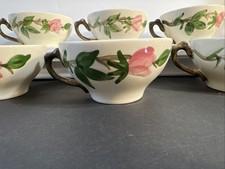 Franciscan Ware Desert Rose Tea Cups/ Set of 6/ Mint Condition/no chip or stains