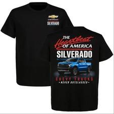 Chevrolet Silverado Never Outclassed T-Shirt, Chevy Silverado American Pride Tee