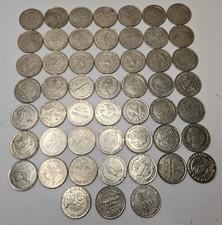 Lot of 52 Vintage Casino $1 Dollar Gaming Tokens Coins mixed lot