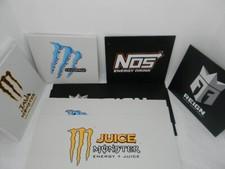9 pk Monster Energy Drink Signs Double Sided, NOS, Reign