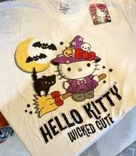 HELLO KITTY WICKED CUTE HALLOWEEN WITCH GRAPHIC T-SHIRT - UNISEX SIZING