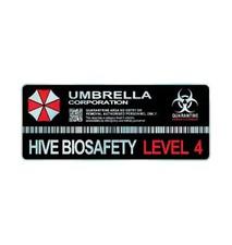 Resident Evil Umbrella Corp 5x2" 3M Premium Vinyl Waterproof Sticker