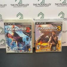 Uncharted 2 + Uncharted 3 Bundle (Sony PlayStation 3 PS3) - Clean