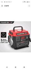 PowerSmart 1200-Watt Portable Generator Red Black 5 Hour Battery Life