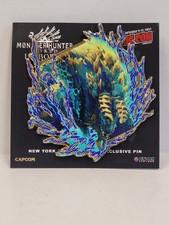 Embossed Enamel Lapel Pin Badge Monster Hunter Painterly Zinogre NYCC 2025 NEW
