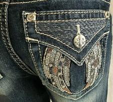 NEW MISS ME ANGELIC HAVEN SKINNY JEANS WITH TAGS M5082S107 MID RISE INSEAM 30"