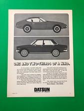 1971 DATSUN 240Z 240 Z 510 VINTAGE ORIGINAL PRINT AD ADVERTISEMENT PRINTED