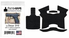 Tractiongrips black rubber grip tape overlay for Derya DY9 models