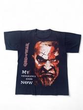 Vintage Bootleg God of War III T Shirt L Black Kratos Graphic Sony PS3 Game Tee