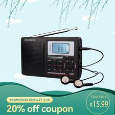 V111 Portable Radio,FM/AM/SW Digital Stereo Radio With Headphone For Senior Gift
