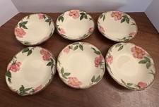 6 Vintage Franciscan Desert Rose 5 Inch Fruit Plates 1950's And 1960's 
