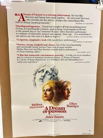 Theatrical poster for the 1978 film A DREAM OF PASSION