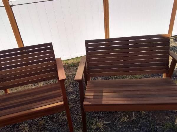 Outdoor cedar patio furniture 3pcs starting at 5