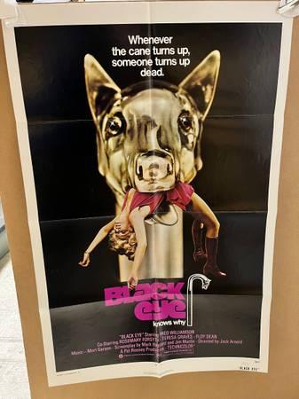 Original poster for the blaxploitation film BLACK EYE from 1974!