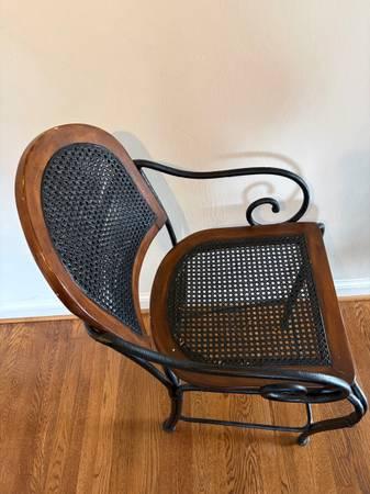 Bar stool chairs (2) with back support and arm rest