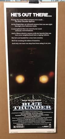Original insert poster for the Roy Scheider film BLUE THUNDER