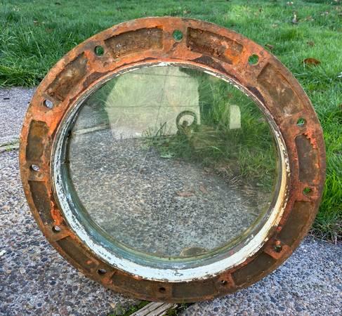 Antique Solid Brass Porthole Nautical Salvaged Portholes 5
