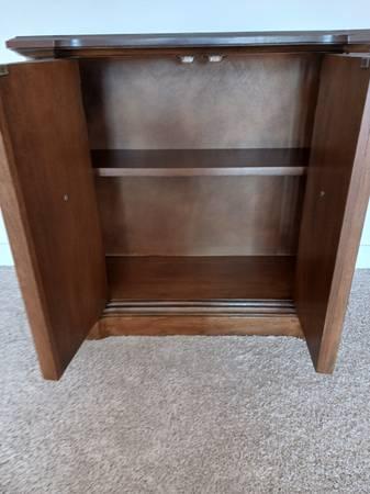 Mid-century side end table cabinet 4