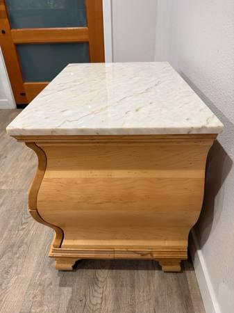 DAZZLING Bombay Chest - Marble Top - 1960s Hollywood Regency - Colonnade - deliv 5