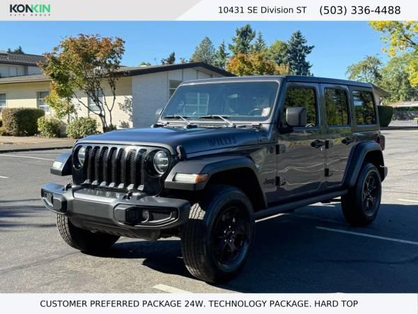 2020 Jeep Wrangler Unlimited 4x4 4WD Willys Sport Utility 4D SUV