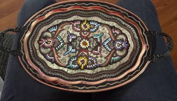 VINTAGE COPPER SERVING TRAY