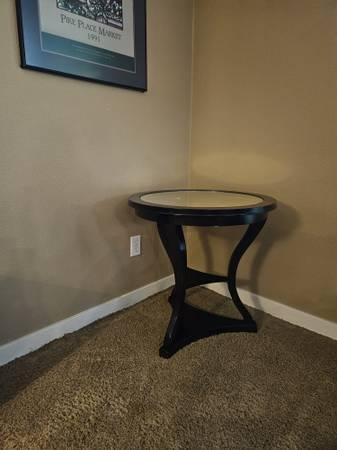 Mercury Glass round Side Table 3