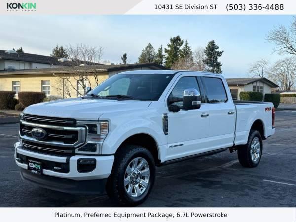 2021 Ford F250 Super Duty Crew Cab Diesel 4x4 4WD F-250 Truck Platinum Pickup 4D