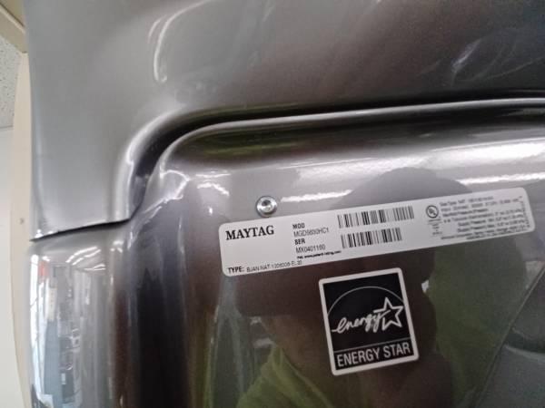 Maytag Stackable gas Washer dryer set Grey 3