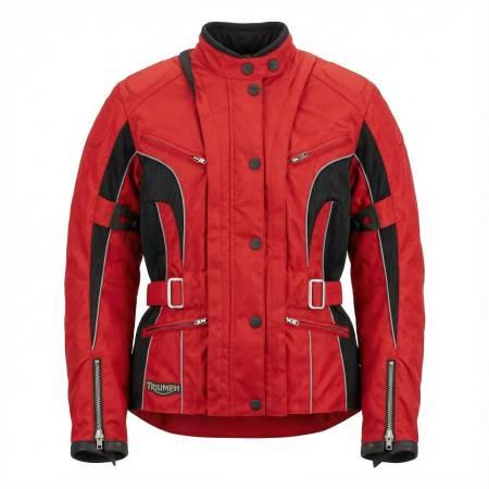 Triumph Motorcycle Jacket Red /Black Men's Size - SMALL + rain jacket