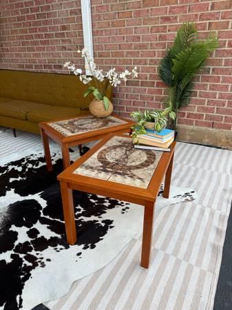 Vintage MCM Danish teak side table / end table by Gangso Mobler
