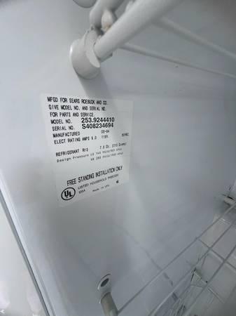 Frost free workibg freezer 3