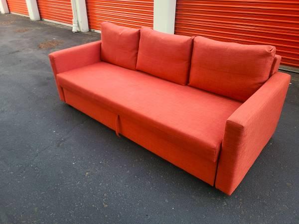 Orange Sleeper Couch - Free Delivery 3