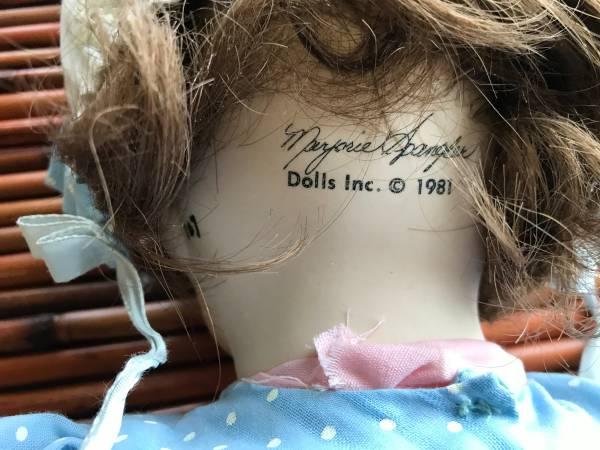 1981 Marjorie Spangler Porcelain Doll - Glass Eyes 2