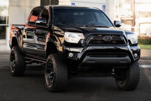 2013 TOYOTA TACOMA V6 4X4 2 OWNER LIFTED TRUCK DOUBLE CAB REAR CAM