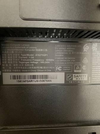 Lenovo ThinkVision P27-H10 WQHD LED LCD 2K 1440P Monitor 6
