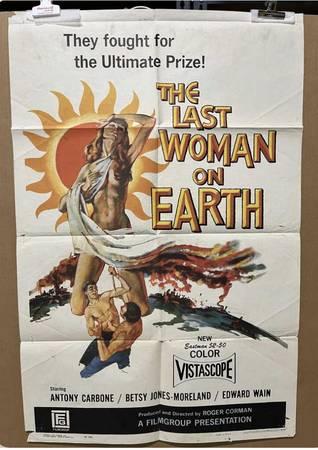 THE LAST WOMAN ON EARTH original 1960 poster