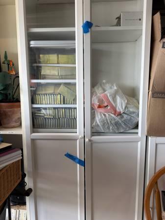 White storage cabinet